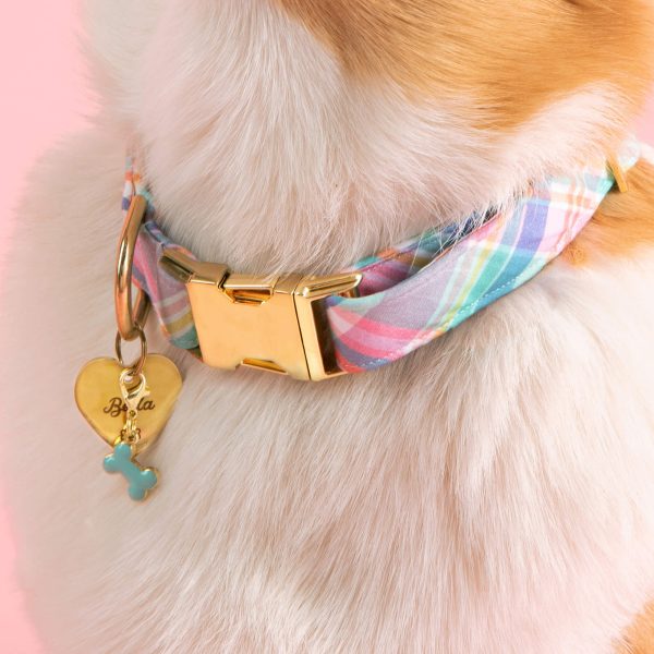 Blooming Plaid Dog Collar - Image 6