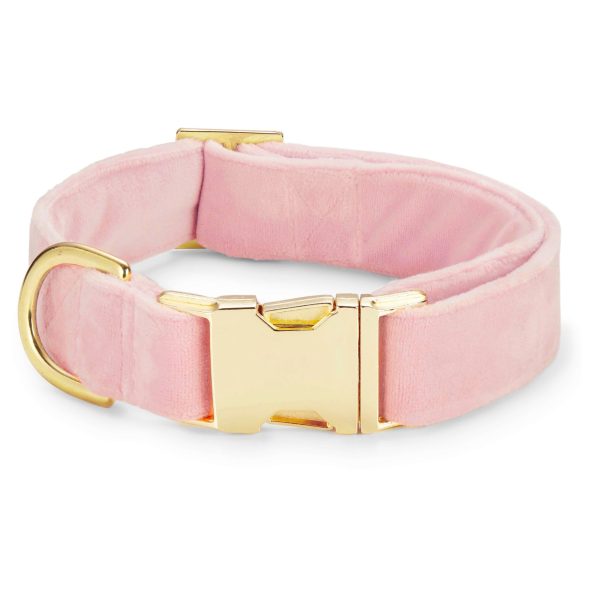 Blush Pink Velvet Lady Bow Collar - Image 9