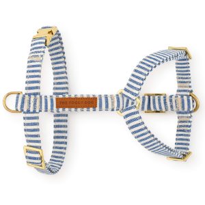 Lake Blue Stripe Dog Harness - Image 2