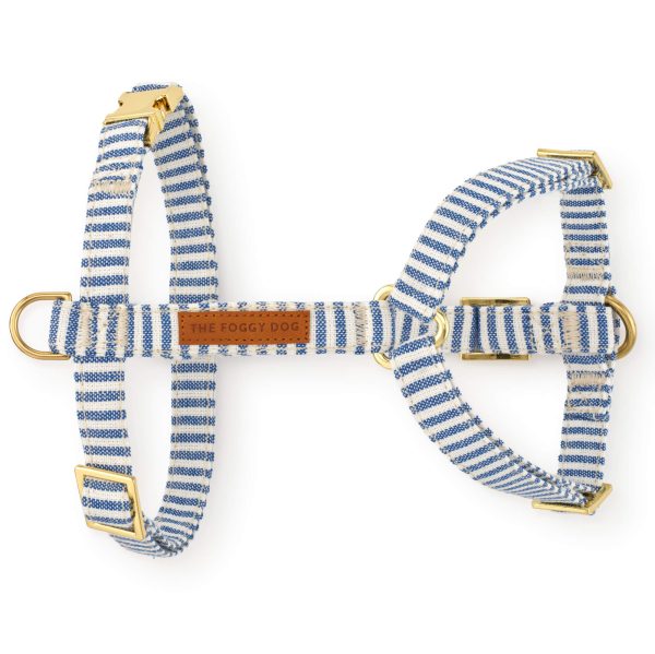 Lake Blue Stripe Dog Harness - Image 2