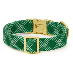 Emerald Plaid Dog Collar - Image 2
