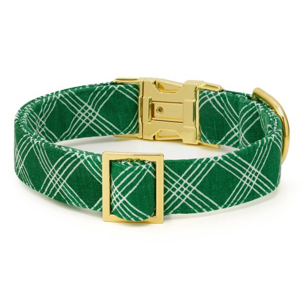 Emerald Plaid Dog Collar - Image 2