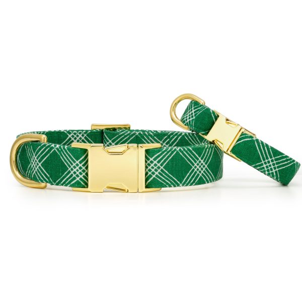 Emerald Plaid Dog Collar - Image 3