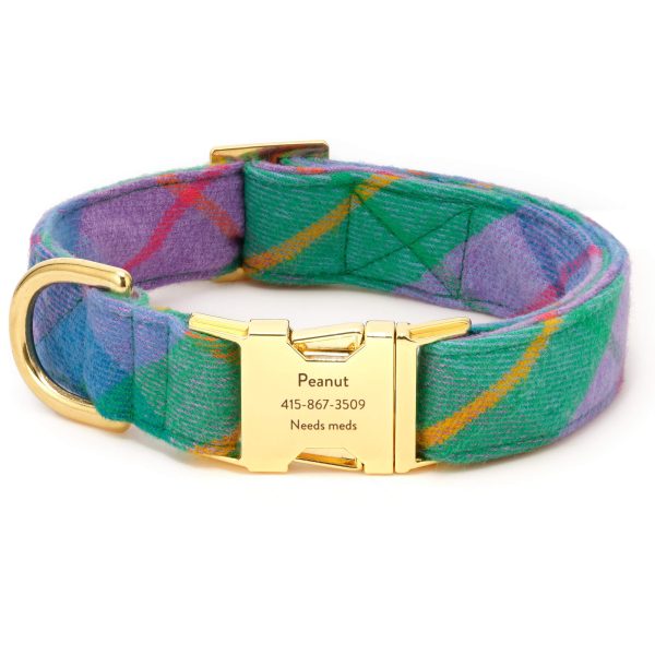 Fable Plaid Flannel Dog Collar - Image 9