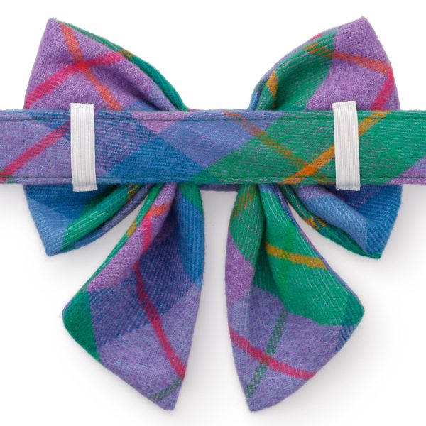 Fable Plaid Flannel Lady Bow Collar - Image 2
