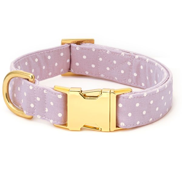 Lavender Dots Bow Tie Collar - Image 3