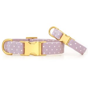 Lavender Dots Dog Collar - Image 3
