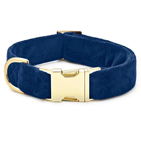 Navy Velvet Bow Tie Collar - Image 3