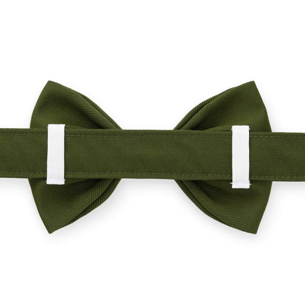 Olive Bow Tie Collar - Image 2