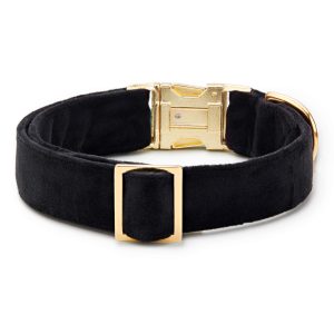 Black Velvet Dog Collar - Image 2