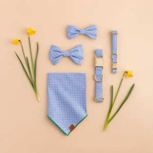 Chambray Dots Bow Tie Collar - Image 12