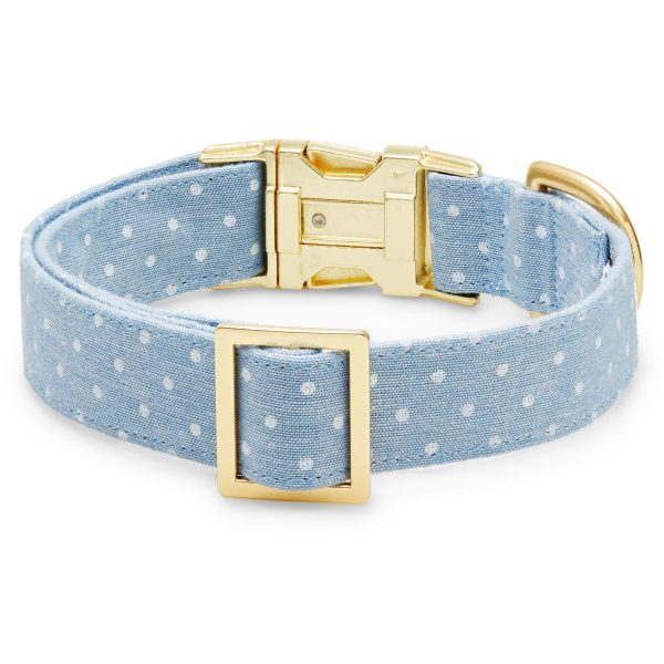 Chambray Dots Dog Collar - Image 2