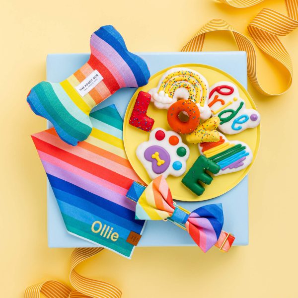 Over the Rainbow Bow Tie Collar - Image 6
