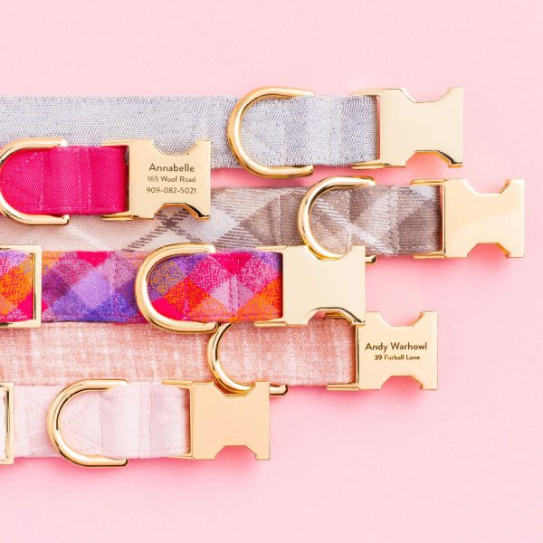 Blush Pink Velvet Dog Collar - Image 11