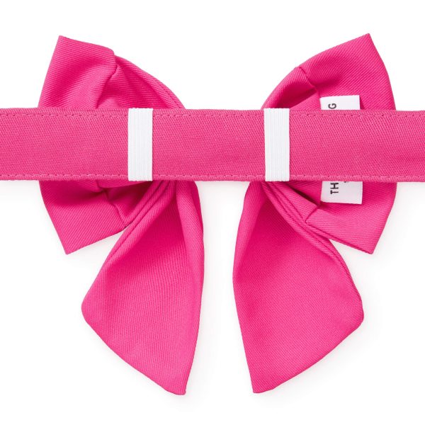 Hot Pink Lady Bow Collar - Image 2